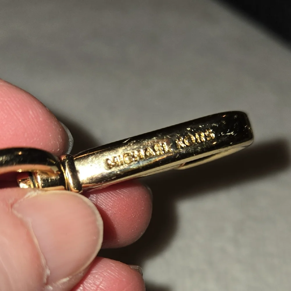 ​Michael Kors Black Leather & Gold Chain Replacement Strap